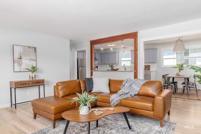 3716 W Palouse St, Boise, ID 83705 - living area featuring light wood-style floors