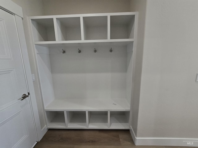 563 Full Moon Way, Twin Falls, ID 83301 - mudroom featuring baseboards and dark wood-style flooring