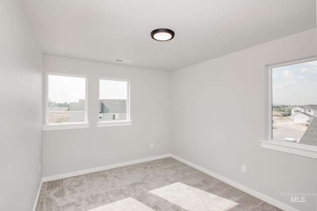 view of carpeted empty room