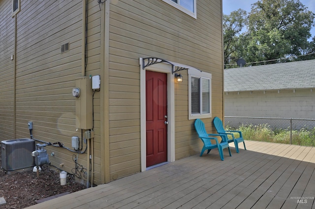1421 S Denver Ave, Boise, ID 83706 - wooden deck featuring central air condition unit