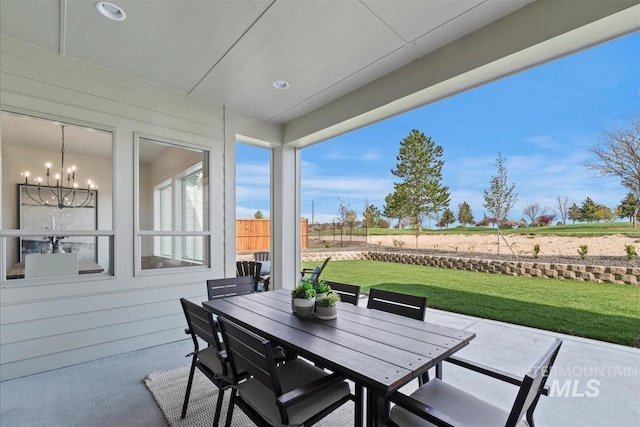 view of patio / terrace with outdoor dining area