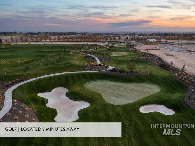 12131 W Precept Ln, Kuna, ID 83634 - aerial view at dusk of view of golf course