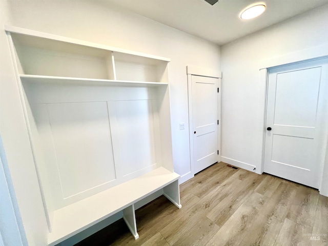 mudroom featuring wood finished floors