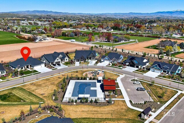 4936 W Tia Inez, Eagle, ID 83616 - bird's eye view with a mountain view and a residential view