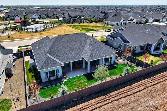 drone / aerial view featuring a residential view