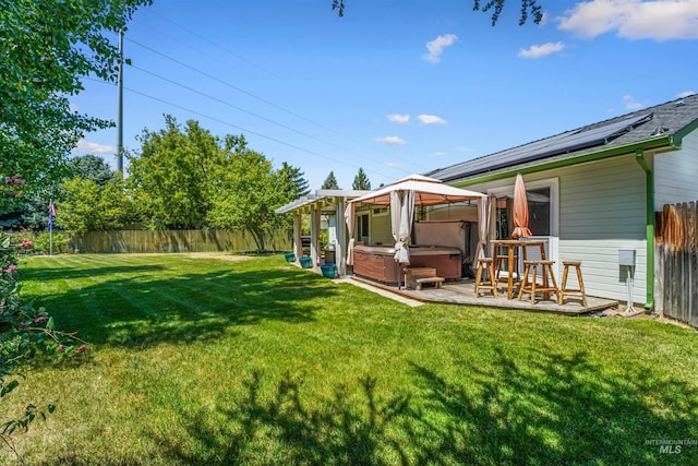 13725 W Fig St, Boise, ID 83713 - view of yard featuring a hot tub and a gazebo