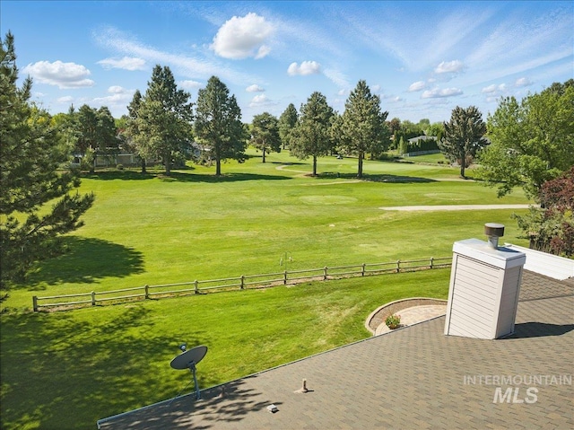 view of community featuring golf course view