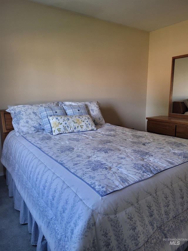 bedroom with carpet floors