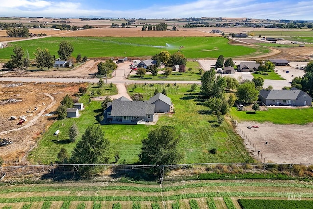 bird's eye view featuring a rural view