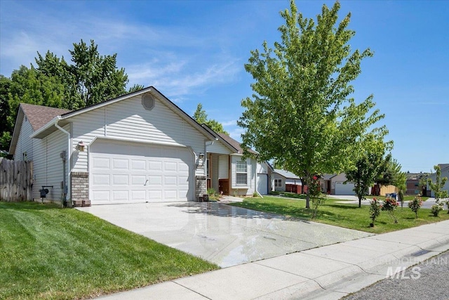 5692 S Flax Pl, Boise, ID 83716 - single story home featuring an attached garage, driveway, and a front yard
