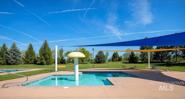 5692 S Flax Pl, Boise, ID 83716 - swimming pool featuring a yard