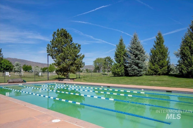 5692 S Flax Pl, Boise, ID 83716 - swimming pool with a mountain view