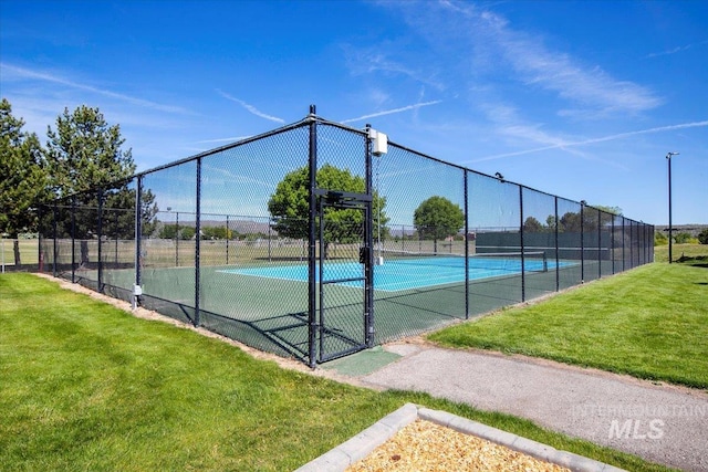 5692 S Flax Pl, Boise, ID 83716 - view of tennis court featuring a gate