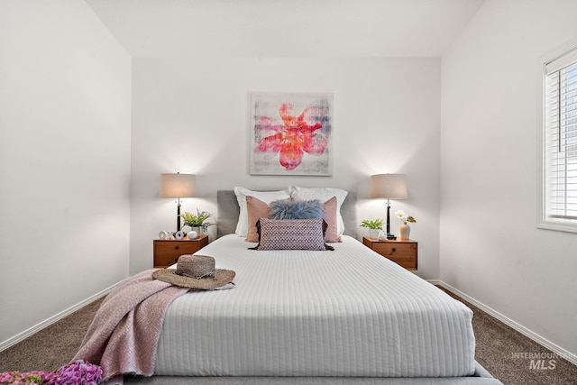 bedroom with carpet floors