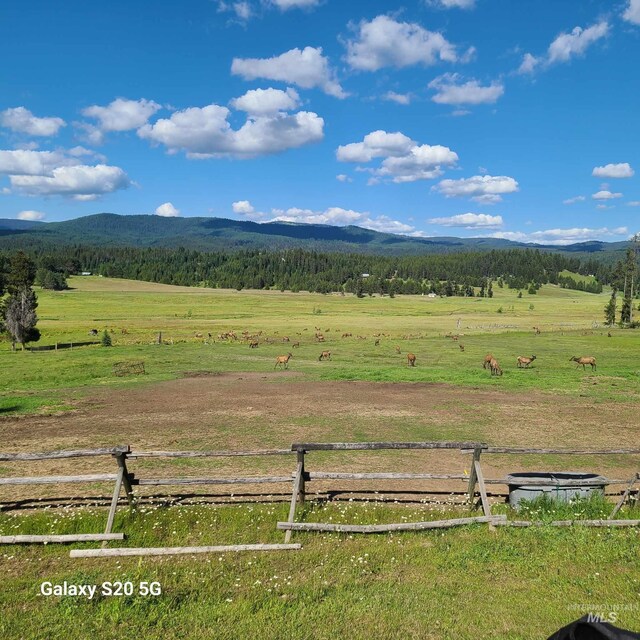 1050 Maxwell Ln, Elk City, ID 83525 - mountain view featuring a heavily wooded area and rural landscape
