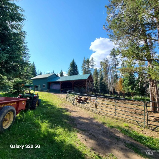 1050 Maxwell Ln, Elk City, ID 83525 - view of yard featuring an outbuilding