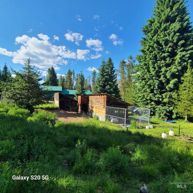 1050 Maxwell Ln, Elk City, ID 83525 - view of yard featuring an outbuilding