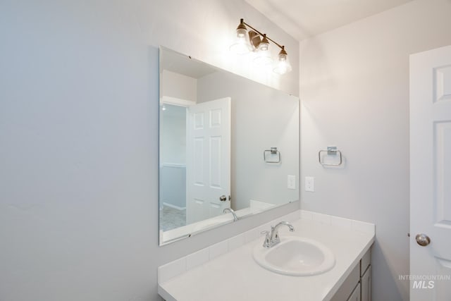 bathroom with vanity