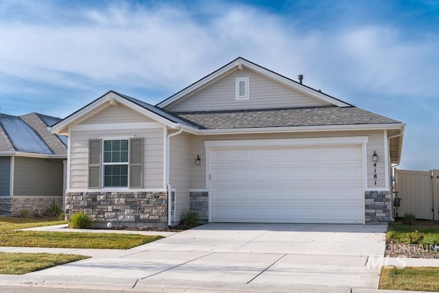 view of front of house featuring a garage