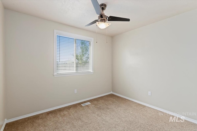 3918 Fallwood Cir, Caldwell, ID 83607 - carpeted spare room with ceiling fan and baseboards