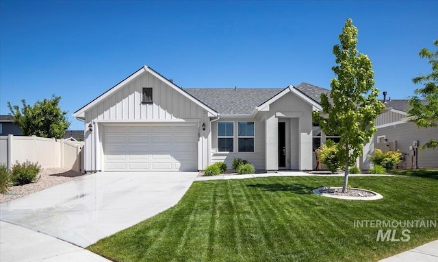 11638 W Quintale Dr, Nampa, ID 83686 - single story home featuring board and batten siding, driveway, a garage, and roof with shingles