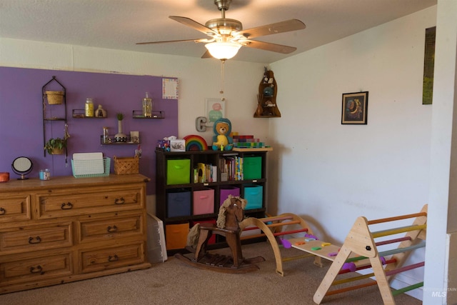 2771 S 850 E, Hagerman, ID 83332 - playroom featuring carpet flooring and ceiling fan