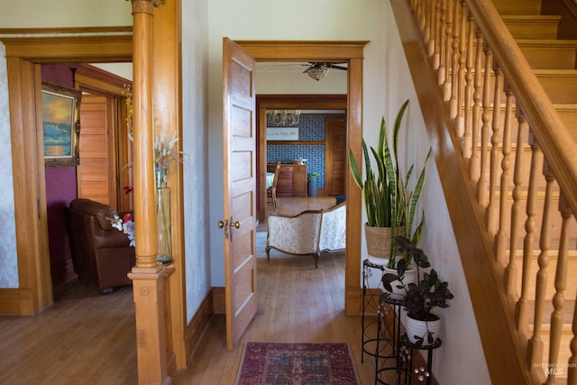 2771 S 850 E, Hagerman, ID 83332 - hallway with light wood-type flooring and stairway
