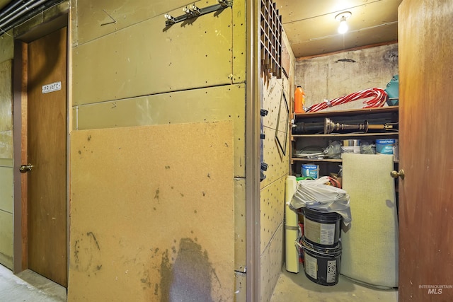 view of storage room