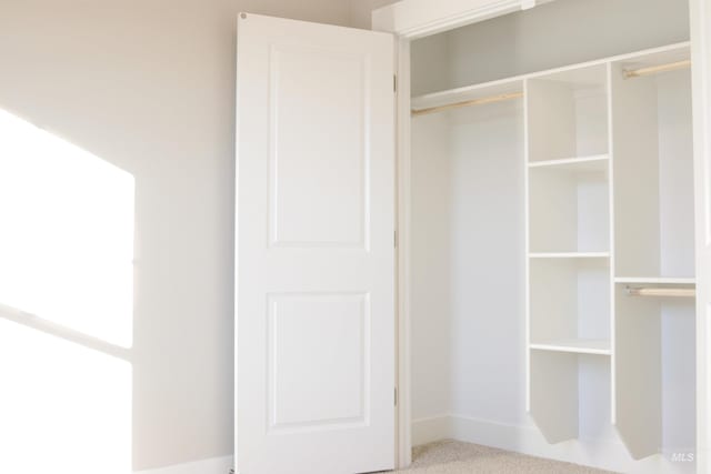 view of closet