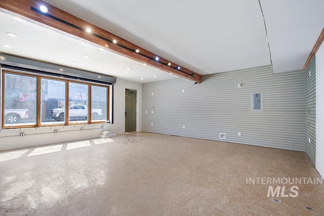201 W A St, Vale, OR 97918 - unfurnished room featuring beamed ceiling