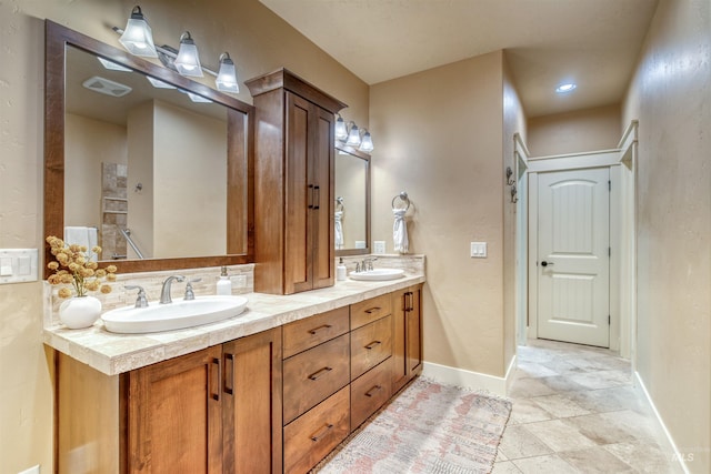 bathroom with vanity