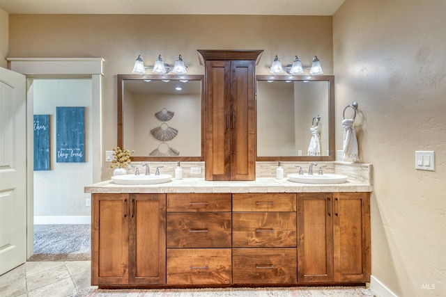 bathroom featuring vanity