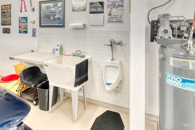 interior space with sink