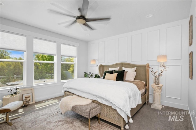 8701 W Suttle Lake Dr, Boise, ID 83714 - bedroom featuring baseboards, carpet flooring, and a ceiling fan