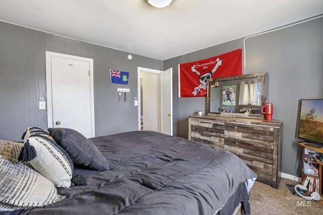 bedroom with carpet flooring