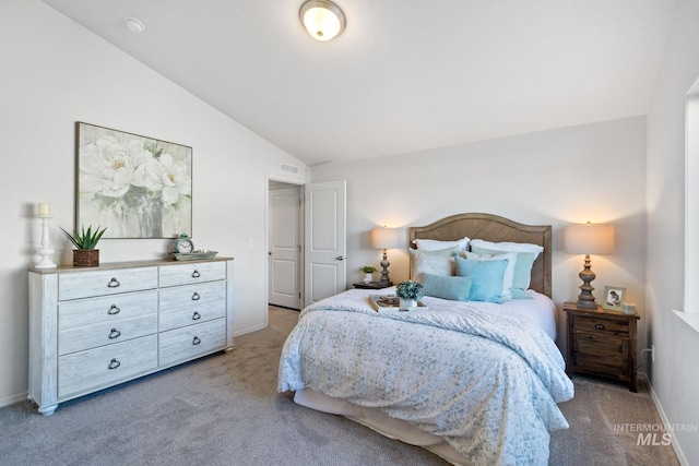 17785 N Onaway Ave, Nampa, ID 83687 - carpeted bedroom with lofted ceiling and baseboards