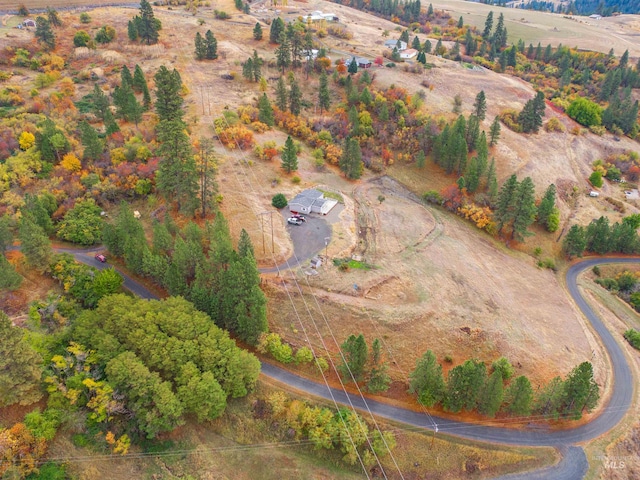 bird's eye view featuring a rural view