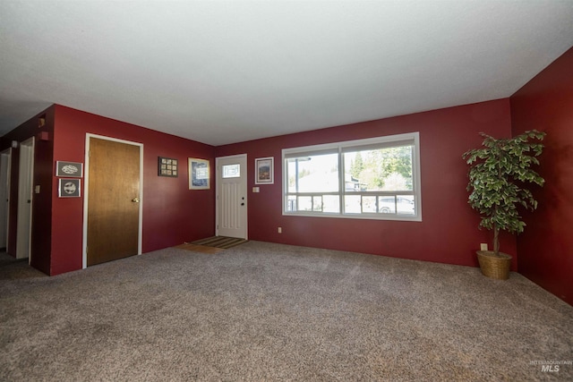 view of carpeted entryway