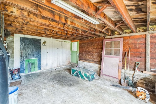 miscellaneous room with concrete floors