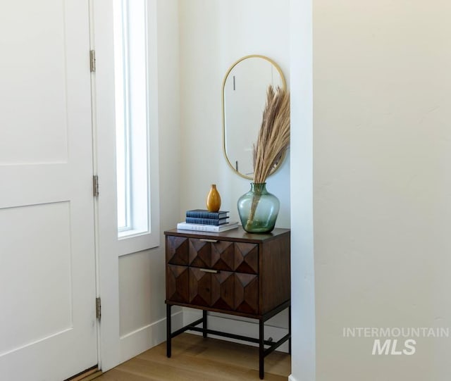 1946 W Windswept, Meridian, ID 83646 - detailed view of wood finished floors and baseboards