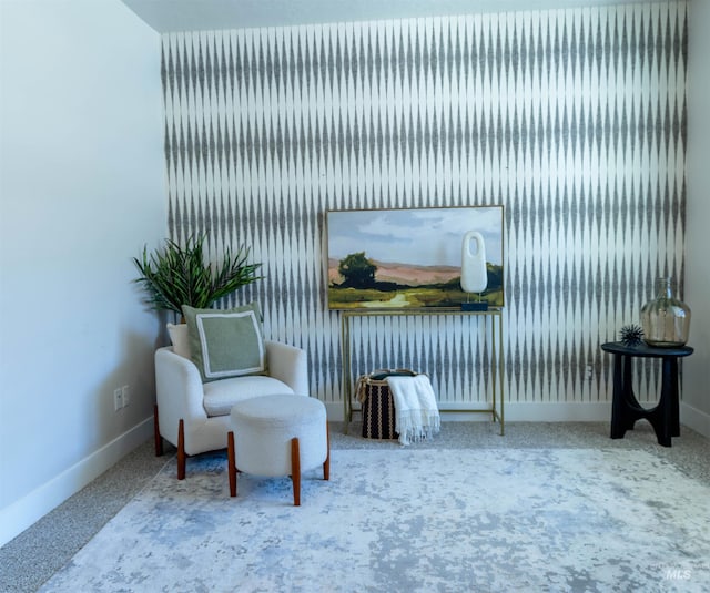 1946 W Windswept, Meridian, ID 83646 - sitting room featuring baseboards and carpet floors