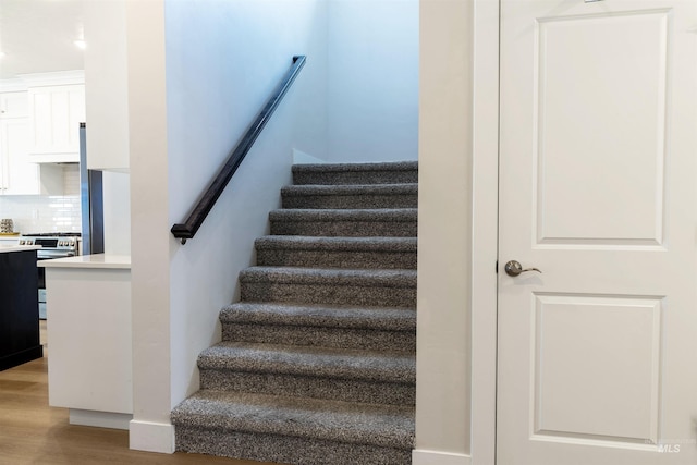 1946 W Windswept, Meridian, ID 83646 - staircase with wood finished floors