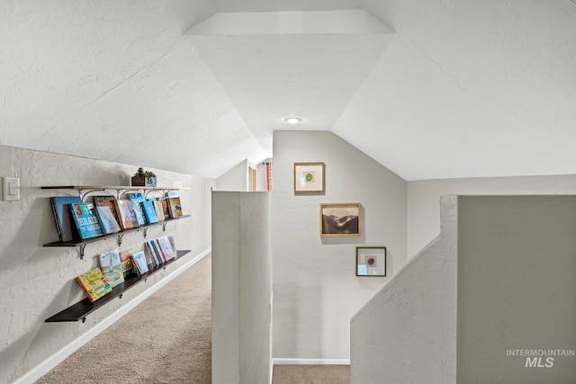 4705 W Franklin Rd, Boise, ID 83705 - hallway featuring carpet flooring and lofted ceiling