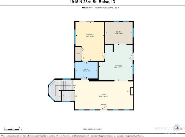 1915 N 23rd St, Boise, ID 83702 - home floor plan
