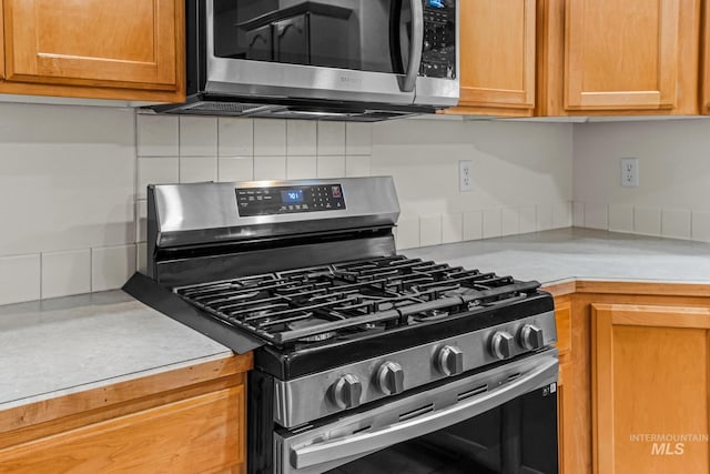 kitchen with stainless steel appliances