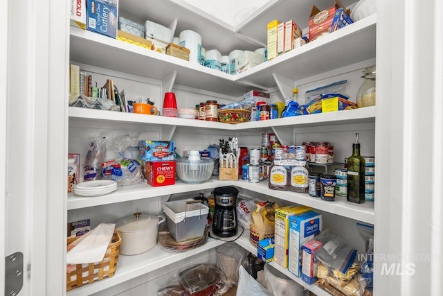 view of pantry