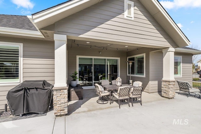 view of patio / terrace with outdoor dining space