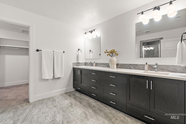 bathroom featuring vanity