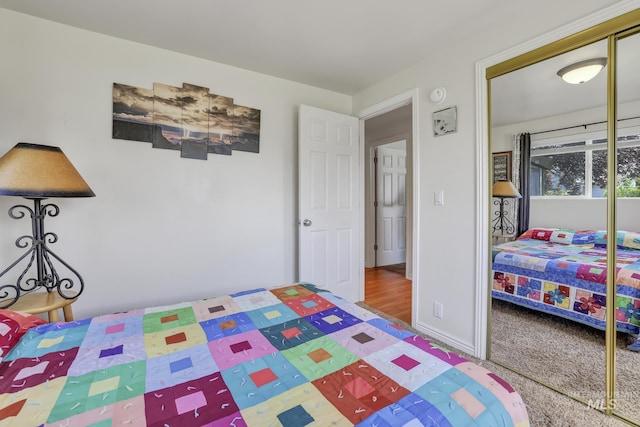 bedroom featuring baseboards