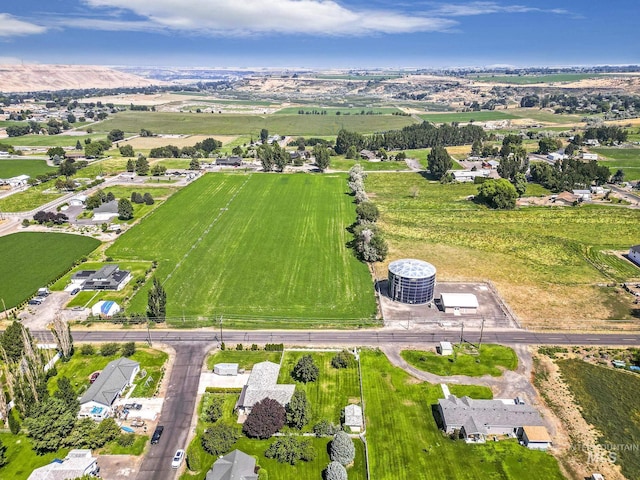 bird's eye view featuring a rural view